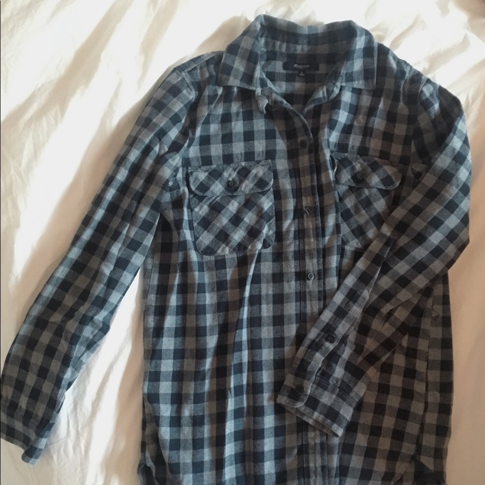 Black and grey flannel